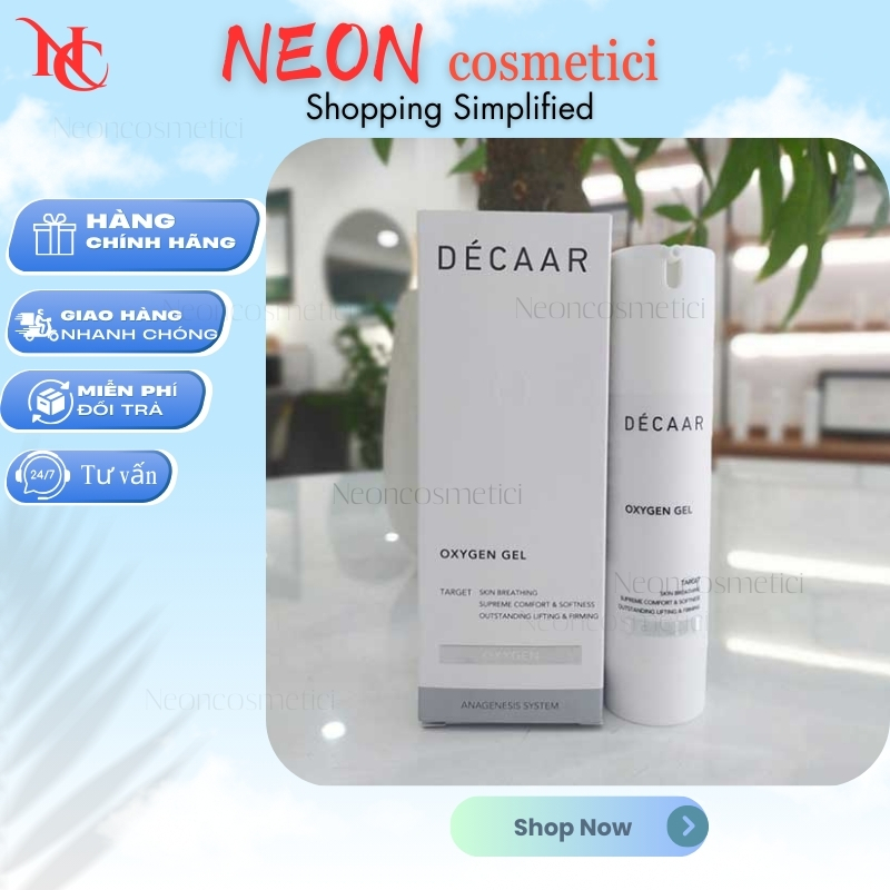 Kem dưỡng ẩm phục hồi Décaar Oxygen Hydro 24hr, Gel Oxygen (50ml)