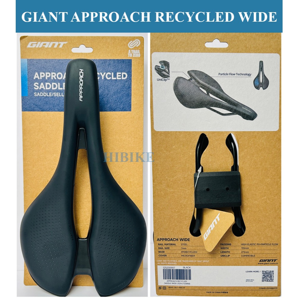 Yên Xe Đạp Giant Approach Recycled Wide Yên Xe Đạp Cao Cấp Bicycle Saddle