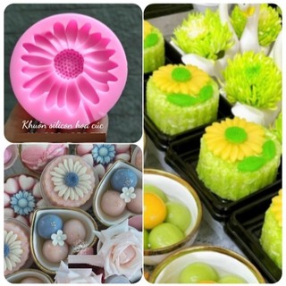 Khuôn silicon hoa cúc nhí 8cm làm thạch, rau câu,..