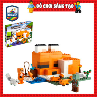 Xếp hình Minecraft Nhân vật trò chơi My World Ngôi nhà cáo : The Fox Lodge - Đồ Chơi Lắp Ghép Sáng Tạo - ZIMO 91178