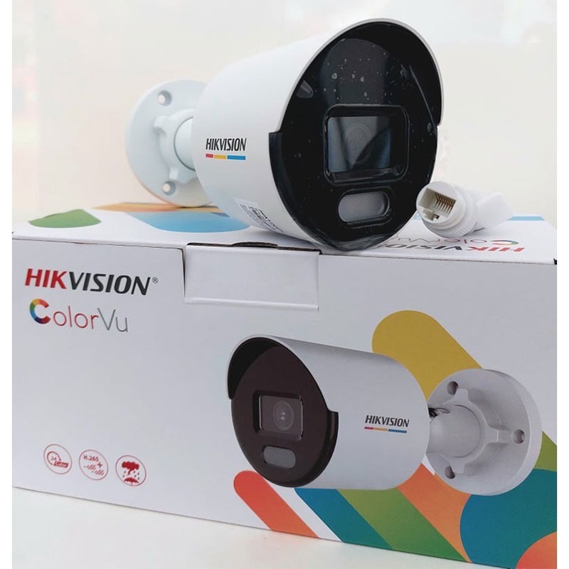 Camera IP DS-2CD1047G0-L Colorvu 4MP HIKVISION, Phát hiện chuyển động, ánh sáng trắng 30m