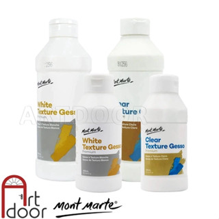 [ARTDOOR] Sơn lót Acrylic MONT MARTE Gesso (chai lớn) giúp bám chắc, bền màu, dễ vẽ trên vải, nhựa, kính, gỗ, đá