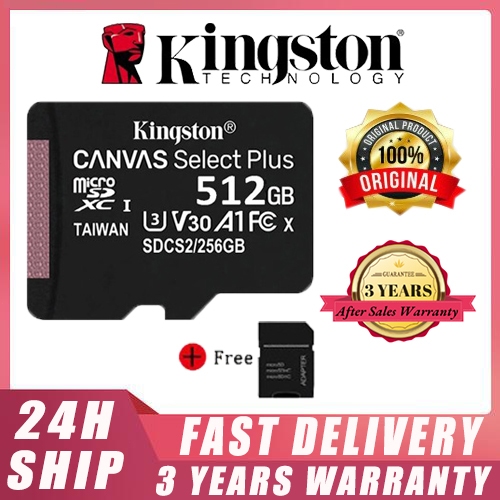 Kingston sd card Thẻ Nhớ 32gb 64gb 128gb 256gb 512gb MicroSD Tốc Độ Cao Nhớ MicroSD