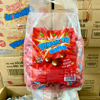 Kẹo Dynamite Nhân Socola 3 Viên Gói 1kg Loại Chuẩn Xịn, hàng chính hãng cty