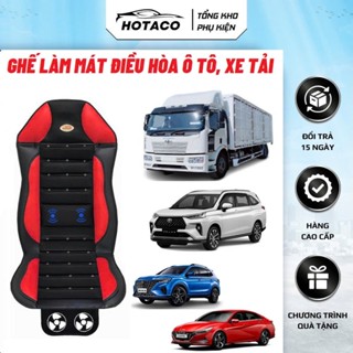 Ghế Điều Hòa Massage Làm Mát Lót Ghế 3D thoáng khí làm bằng vải polyeste có tẩu 12V hay 24VI HOTACO