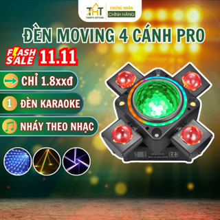 Đèn sân khấu moving 4 cánh TAHOTO đèn sân khấu chuyên nghiệp hỗ trợ DMX512 cảm ứng âm thanh cho sự kiện vũ trường.......