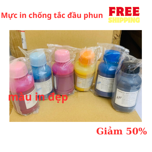 👍Mực Pigment UV Epson 6 màu-Mực dầu Epson