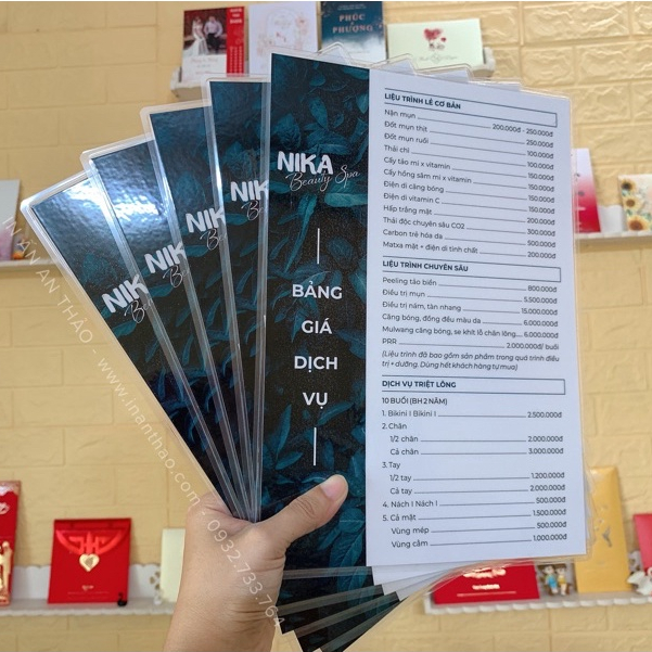 MENU - Thiết kế & in thành phẩm (ép nhựa cao cấp)