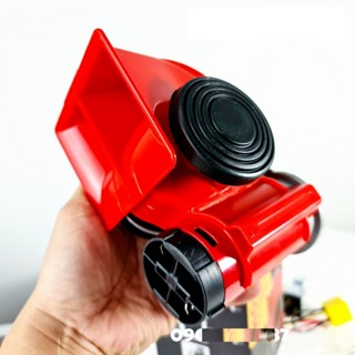  Bộ còi hơi điện lắp xe máy ô tô 12v nhỏ gọn âm siêu lớn.  kèm Rơ le  