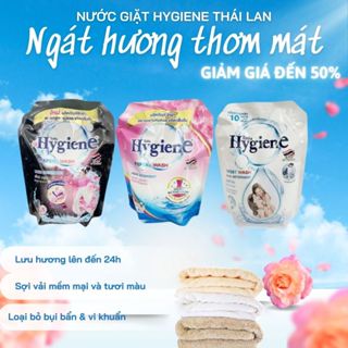 Nước Giặt Thái Lan HYGIENE Túi 1800ml Kết Hợp Xả Vải Giúp Áo Quần Thơm Lâu Hàng Chính Hãng