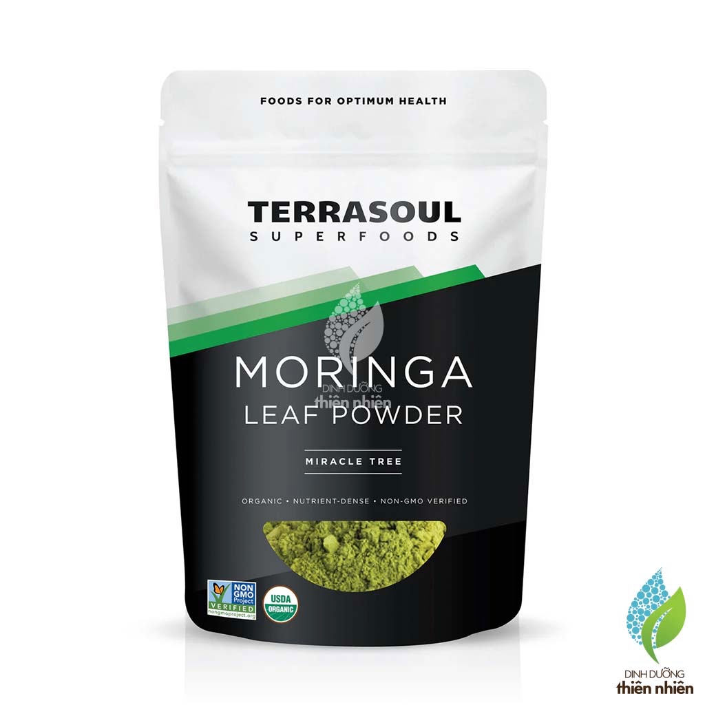Bột Lá Chùm Ngây Hữu Cơ Terrasoul Superfoods Organic Moringa Leaf Powder