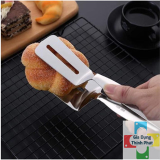 Xẻng kẹp đồ chiên, nướng, kẹp gắp thức ăn, Xẻng lật thịt cá chiên, các món chiên rán chất liệu inox bền bỉ