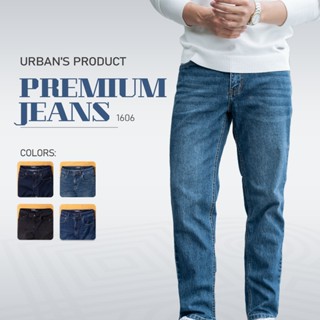 Quần Jeans nam URBAN Co Giãn, dáng basic Slim Không Bai Xù, Bền Màu, Không Ôm, Ống Đứng Phom dáng Trẻ Trung NO.1606