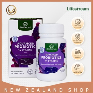  Viên uống men vi sinh New Zealand Lifestream Advanced Probiotics 30 viên 