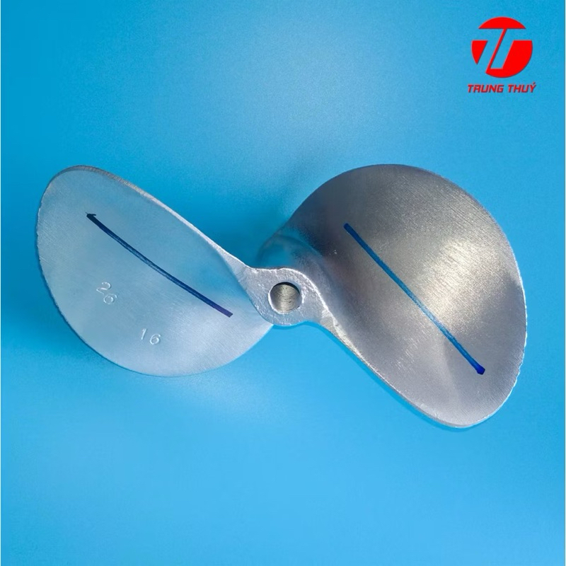 Chân vịt nhôm 2 cánh kiểu Thái ( 3 tấc 0) -( 3Tất 2 )-( 3Tấc 4)-( 3Tấc 6) răng 16 -18