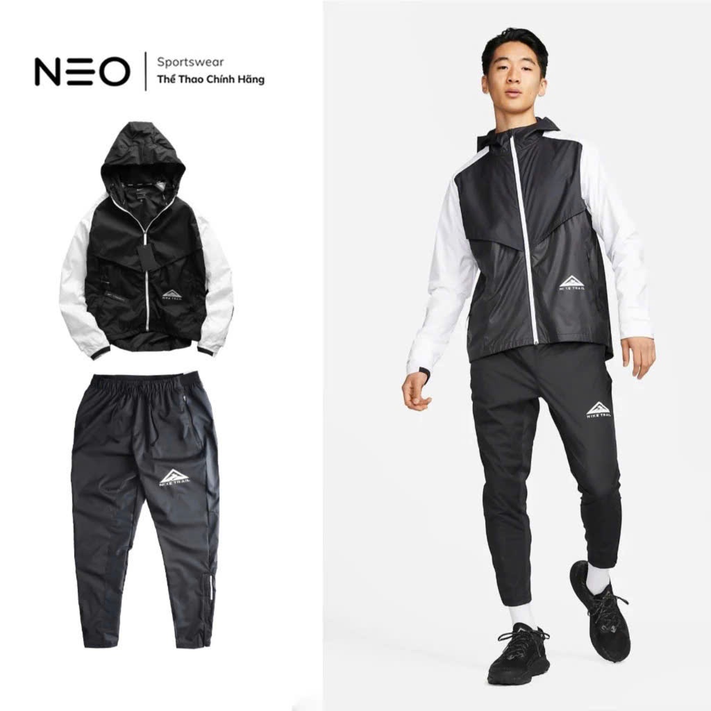 Đồ Bộ Thể Thao Nam Vải Gió 1 Lớp Chống Thấm Nước N.KE Knit Trail Running Neoshopvn