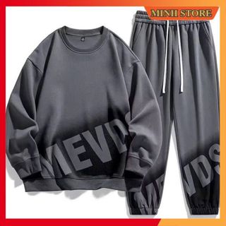 Bộ Thể Thao Thu Đông Dài Tay MEV Chất Ong  Dày, Bộ Quần Áo Nam Dài Tay Mặc Nhà Dày Dặn BN13 - MINHSTORE 66