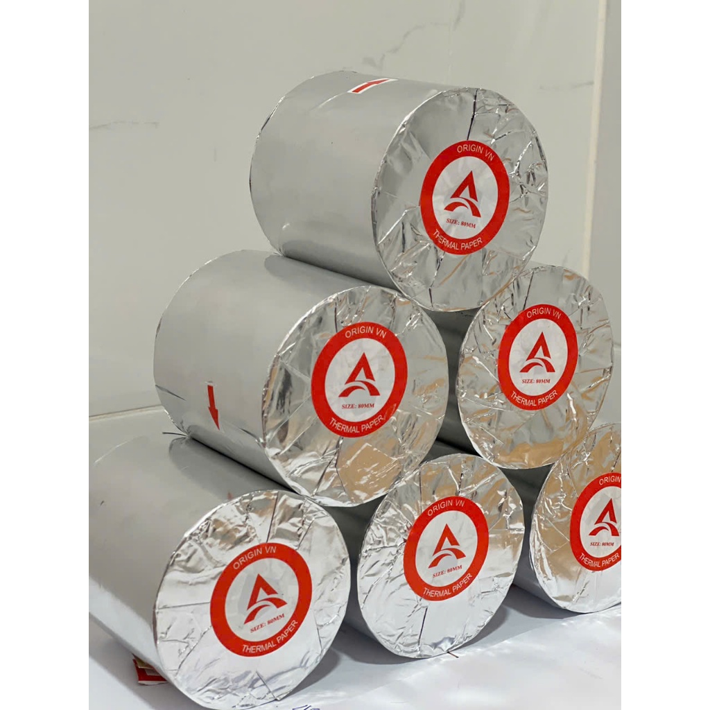 [Combo 10 cuộn] Giấy in bill cuộn bự K80x80 in máy Pos 80MM K80*80 giấy in nhiệt K80 in hóa đơn 80x8
