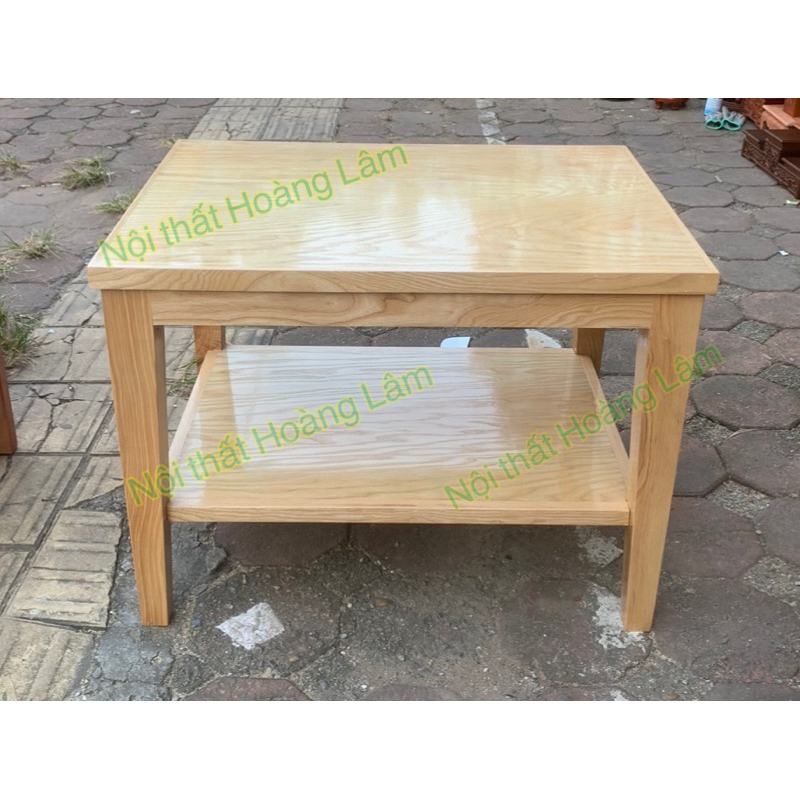 Bàn trà gỗ tếch sồi cao 50cm đủ cỡ
