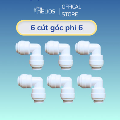 6 Cút góc phi 6 cắm nhanh dùng cho máy lọc nước Karofi, Kangaroo, Sunhouse, Forseti,...