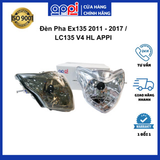 Đèn pha ( chóa đèn ) EX135 2011-2017 / LC135 V4 HL chính hãng Appi