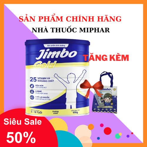 👍[CHÍNH HÃNG]👍 Sữa bột tăng cân JIMBO GOLD (tăng cân trẻ em 3-18 tuổi)