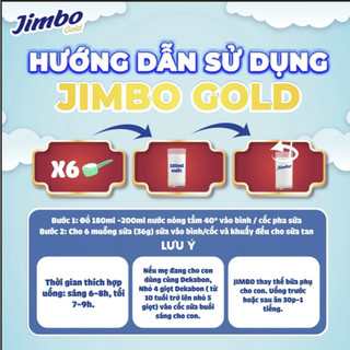👍[CHÍNH HÃNG]👍 Sữa bột tăng cân JIMBO GOLD (tăng cân trẻ em 3-18 tuổi)