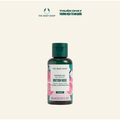 [Quà Tặng Không Bán] Sữa Tắm Hương Hoa Hồng Anh Quốc Tươi Mát & Thư Giãn British Rose Shower Gel The Body Shop 60ml