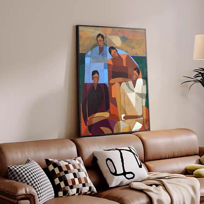 Tranh chân dung, tranh in vải canvas, tranh canvas có khung, tranh trừu tượng hiện đại, tranh phòng 