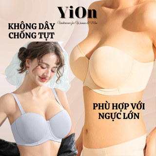 Áo Ngực Cup Ngang Không Dây Không Độn Có Bigsize Dành Cho Ngực Vừa Và LớnYiOn Underwear BIG9