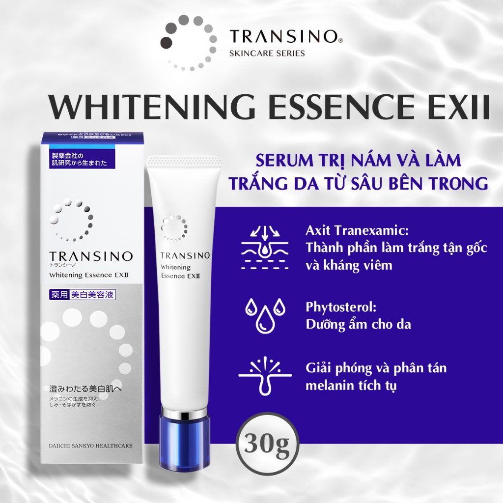 Tinh chất dưỡng trắng ngừa nám Transino Melano signal Essence 30g 50g Nội Địa Nhật bản