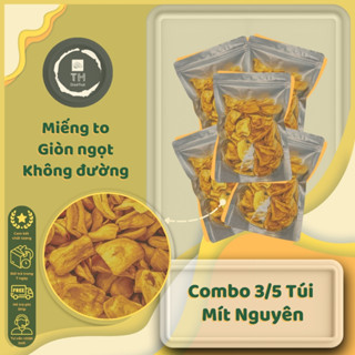 COMBO Mít Nguyên Sấy 3/5 túi [250gr] ăn vặt - Hàng xuất khẩu giòn ngọt tự nhiên Food