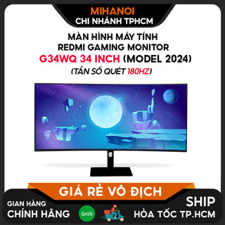 (Hỏa Tốc HCM) Màn Hình Cong Máy Tính Redmi Gaming G34WQ (Model 2024) 34 inch (Tần số quét 180Hz)