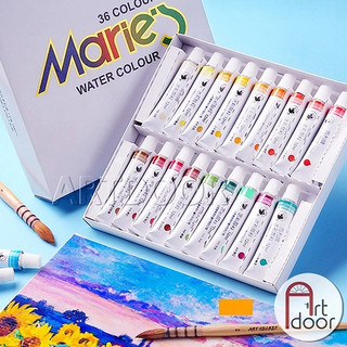[ARTDOOR] Bộ màu Nước Tuýp MARIES 12ml (hộp giấy) -12 Màu - [xả kho]