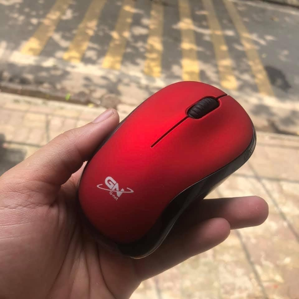 Chuột không dây giá rẻ Gnet M220 Red Black Blue Chính hãng Bảo hành 12 tháng