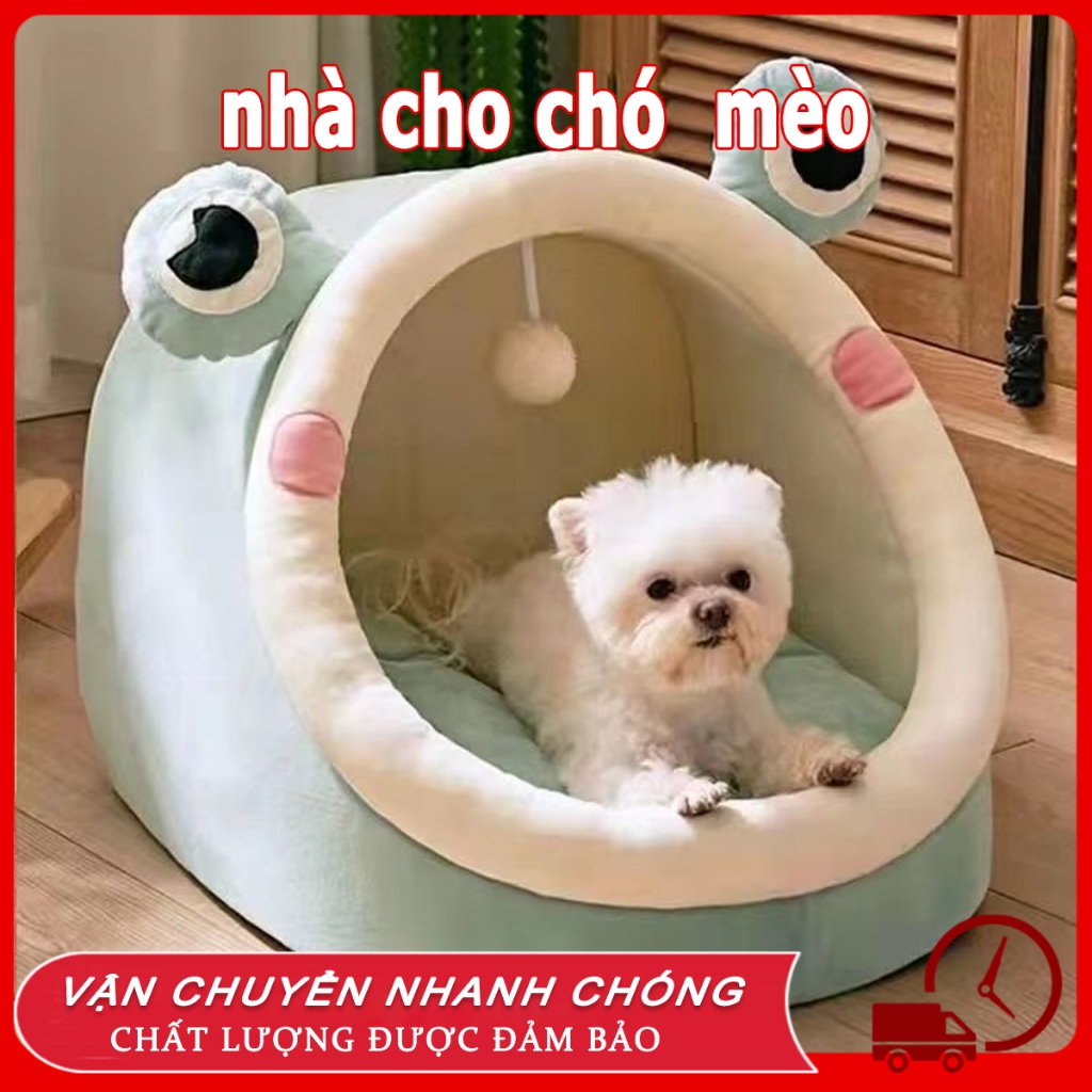 Nhà cho mèo Nhà cho chó Giường Mèo Êm Ái Có Vành Tai Kèm Cục Bông Tròn Đồ Chơi Dành Cho Thú Cưng Nệm cho chó chuồng chó