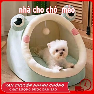 Nhà cho mèo Nhà cho chó Giường Mèo Êm Ái Có Vành Tai Kèm Cục Bông Tròn Đồ Chơi Dành Cho Thú Cưng Nệm cho chó chuồng chó