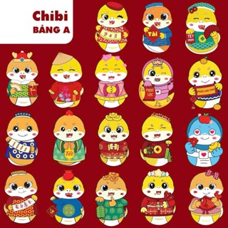   XƯỞNG LÌ XÌ  SỈ 500 BAO LÌ XÌ CHIPI ẤT TỴ  2024 SHOP GIAO MIX NHIỀU MẪU 