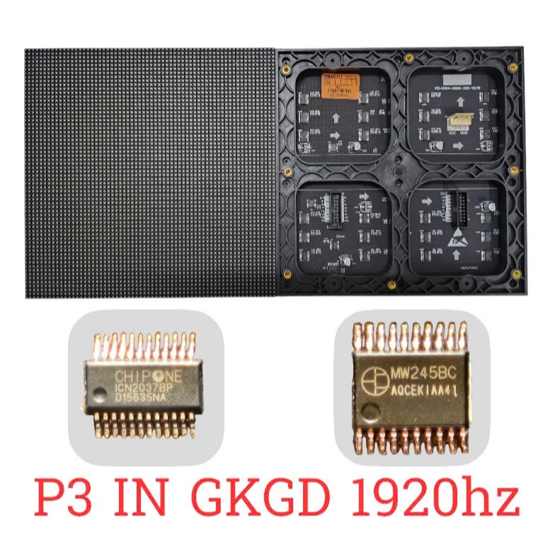 Tấm Module LED Màn Hình P3 Indoor CaiLiang 3840HZ-GKGD 1920HZ