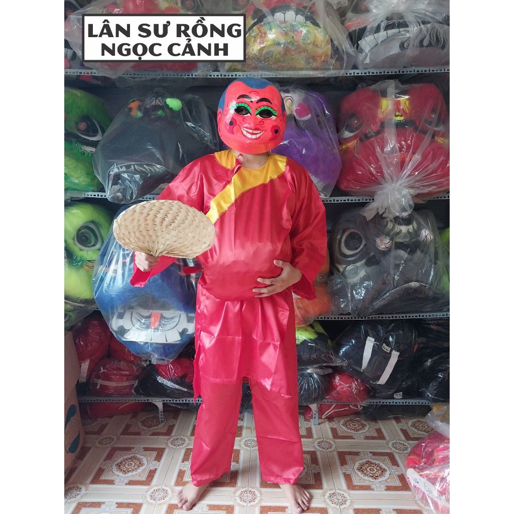 Quần áo ông địa múa lân Bộ đồ ông địa người lớn