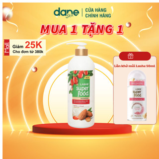 [ MUA 1 TẶNG 1] Dầu gội Lashe Super Food 640G giúp phục hồi hư tổn, ngăn rụng tóc