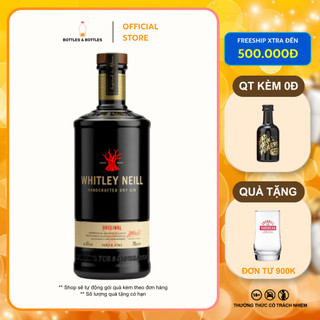 [CHÍNH HÃNG] Rượu Whitley Neill Original Gin - 43% - 700ML