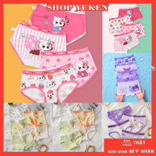 ❤️ Set 4 -5 Quần Lót Cho Bé Gái . Combo quần Chíp Đùi Và Sịp cho bé gái chất cotton 10kg đến 40kg