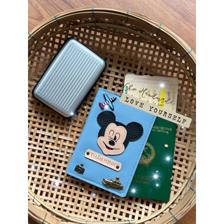 (chat chốt tên-chọn màu ) vỏ hộ chiếu mickey - mini mouse - bao da hộ chiếu -bao hộ chiếu - bọc hộ chiếu chuột