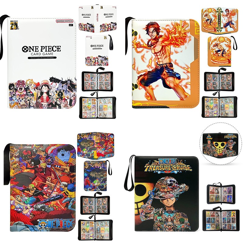 Sổ Đựng Card, Album Da Sưu Tập Thẻ Bài Pokemon One Piece Chống Nước Chống Va Đập Loại 1 - Sổ 400, 900 thẻ