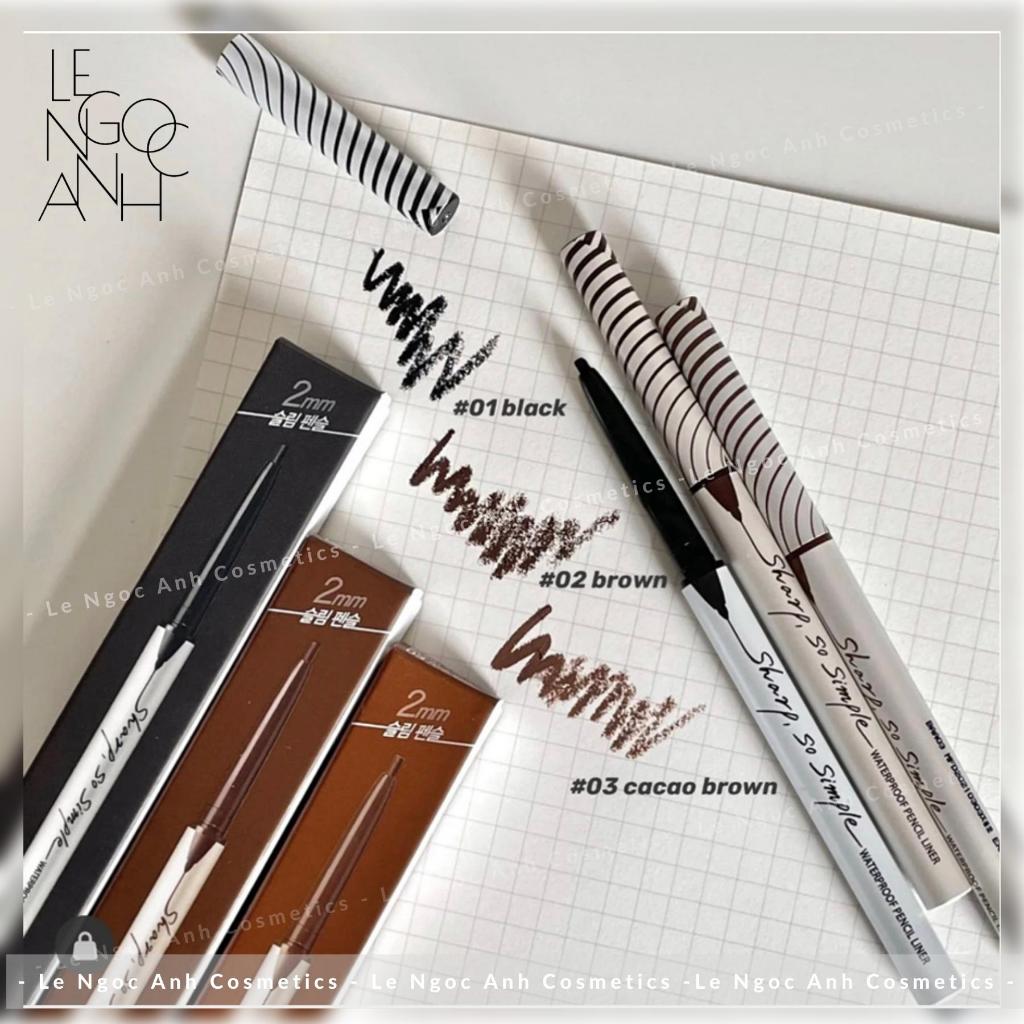 Chì kẻ mí mắt Clio Sharp So Simple Waterproof Pencil Liner