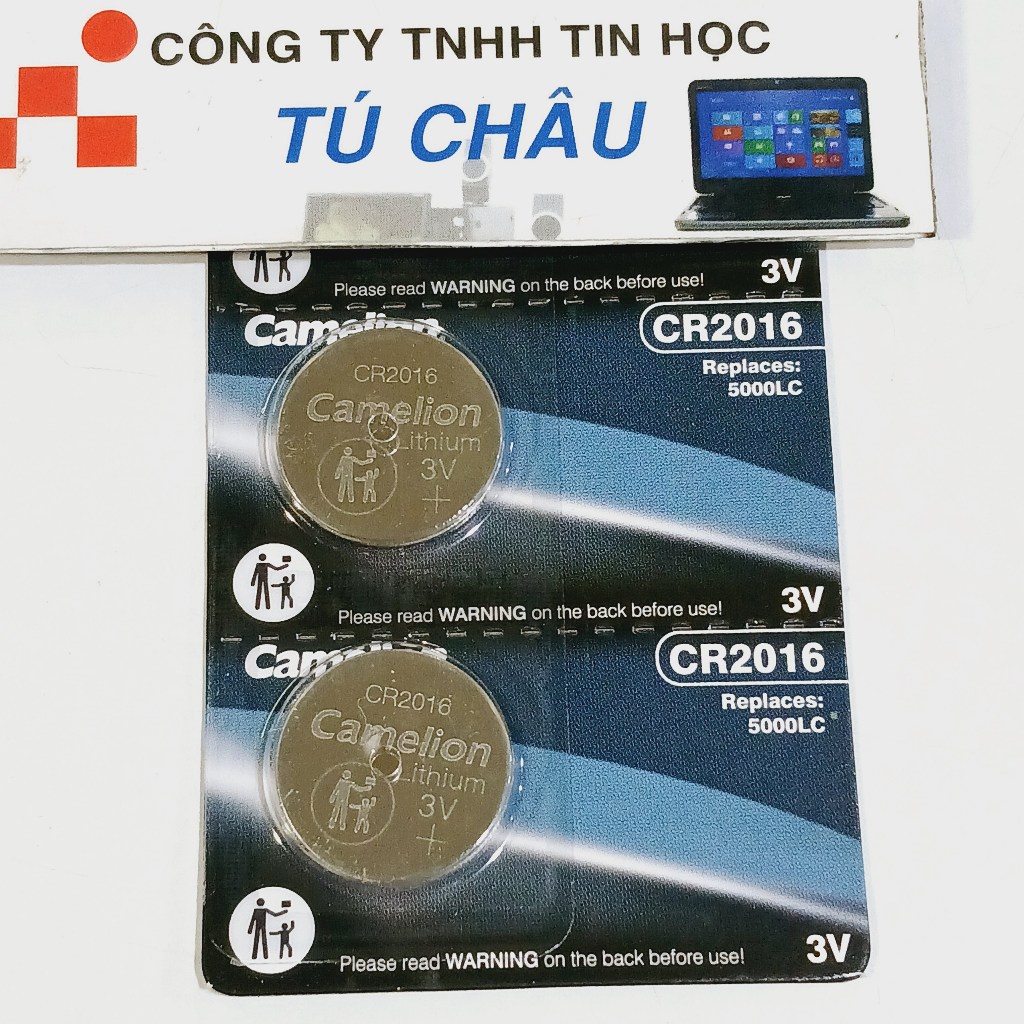 Pin 2016, CR2016 - 3V, DL2016, 5000LC, E-CR2016 - Pin Camelion Lithium (Giá bán 2 Viên)