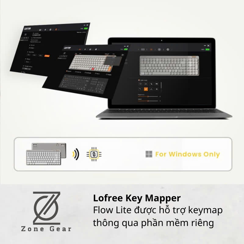 Bàn phím cơ Lofree Flow Lite 3 Mode, Bàn phím cơ Low Profile bán chạy nhất | BigBuy360 - bigbuy360.vn