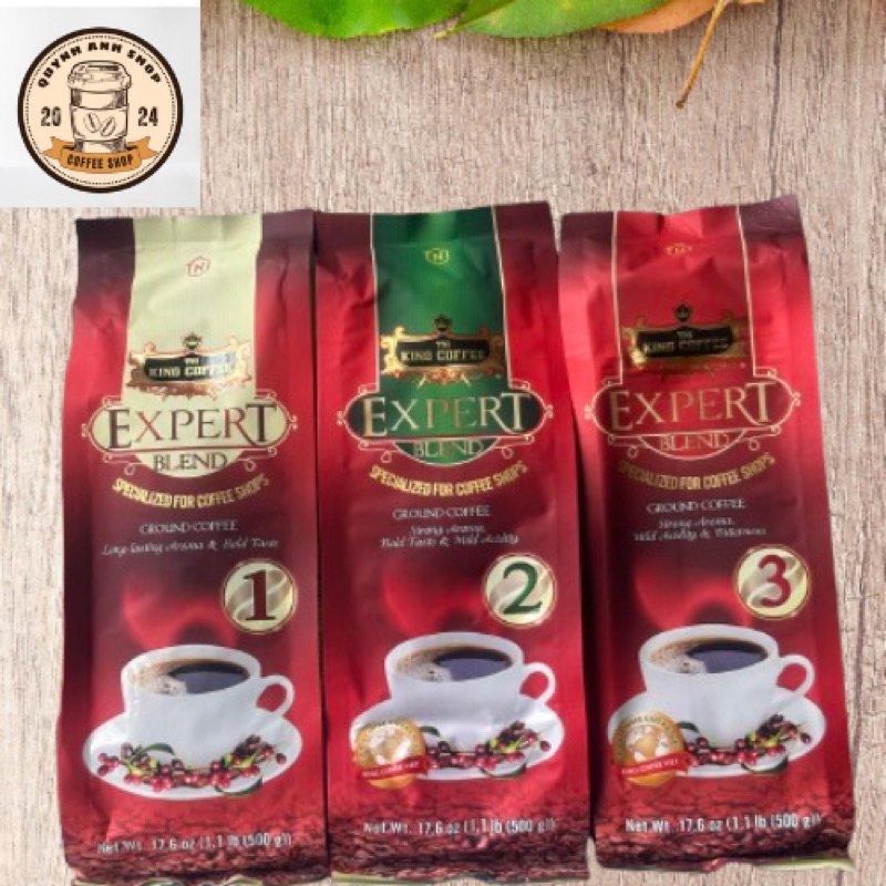 Cà Phê Rang Xay King Coffee Expert Blend 1 – Gói 500g Đậm Đà Thơm Ngon