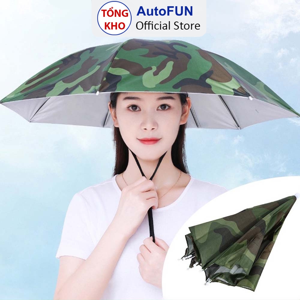 Ô Nón Cá Nhân Đội Đầu Du Lịch Dù Mũ Câu Cá - Che Nắng Mưa